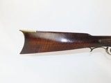 MAPLE STOCKED Antique FULL STOCK Percussion LONG RIFLE 1800s .38 Caliber Kentucky Long Rifle Made Circa the 1840s - 3 of 20