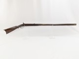 MAPLE STOCKED Antique FULL STOCK Percussion LONG RIFLE 1800s .38 Caliber Kentucky Long Rifle Made Circa the 1840s - 2 of 20