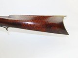 MAPLE STOCKED Antique FULL STOCK Percussion LONG RIFLE 1800s .38 Caliber Kentucky Long Rifle Made Circa the 1840s - 15 of 20