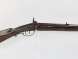 MAPLE STOCKED Antique FULL STOCK Percussion LONG RIFLE 1800s .38 Caliber Kentucky Long Rifle Made Circa the 1840s - 1 of 20