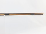 CHARLES PRETZSCH Antique HALF STOCK Percussion LONG RIFLE w/ GOULCHER Lock Mid-1800s POSEY COUNTY, INDIANA MADE Long Rifle! - 12 of 22