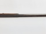 CHARLES PRETZSCH Antique HALF STOCK Percussion LONG RIFLE w/ GOULCHER Lock Mid-1800s POSEY COUNTY, INDIANA MADE Long Rifle! - 16 of 22