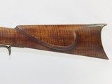 CHARLES PRETZSCH Antique HALF STOCK Percussion LONG RIFLE w/ GOULCHER Lock Mid-1800s POSEY COUNTY, INDIANA MADE Long Rifle! - 19 of 22