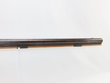 CHARLES PRETZSCH Antique HALF STOCK Percussion LONG RIFLE w/ GOULCHER Lock Mid-1800s POSEY COUNTY, INDIANA MADE Long Rifle! - 6 of 22