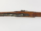 CHARLES PRETZSCH Antique HALF STOCK Percussion LONG RIFLE w/ GOULCHER Lock Mid-1800s POSEY COUNTY, INDIANA MADE Long Rifle! - 10 of 22