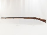 CHARLES PRETZSCH Antique HALF STOCK Percussion LONG RIFLE w/ GOULCHER Lock Mid-1800s POSEY COUNTY, INDIANA MADE Long Rifle! - 18 of 22