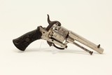 BK Marked Antique European ORNATE GRIP 7.5mm PINFIRE Self-Defense REVOLVER Mid-19th European FOLDING TRIGGER Sidearm - 14 of 17