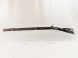 ORNATE Antique .56 Caliber LONG RIFLE GAME SCENES Smoothbore GERMAN SILVER ENGRAVED Plains Rifle w GERMAN SILVER Décor! - 15 of 20