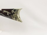 ORNATE Antique .56 Caliber LONG RIFLE GAME SCENES Smoothbore GERMAN SILVER ENGRAVED Plains Rifle w GERMAN SILVER Décor! - 19 of 20