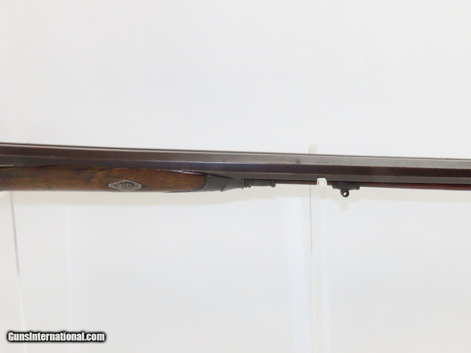 Antique EUROPEAN 20 Gauge DOUBLE BARREL Side x Side FLINTLOCK Shotgun ...