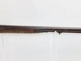 Antique EUROPEAN 20 Gauge DOUBLE BARREL Side x Side FLINTLOCK Shotgun 200+ Year Old Shotgun with Carved Stock! - 17 of 20