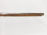 c1850 LEWIS EVERSON of CINCINNATI, OHIO Antique LONG RIFLE w GOLCHER Lock OHIO Rifle with Original Powder Horn! - 5 of 22
