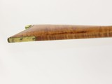 c1850 LEWIS EVERSON of CINCINNATI, OHIO Antique LONG RIFLE w GOLCHER Lock OHIO Rifle with Original Powder Horn! - 7 of 22