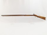 c1850 LEWIS EVERSON of CINCINNATI, OHIO Antique LONG RIFLE w GOLCHER Lock OHIO Rifle with Original Powder Horn! - 15 of 22