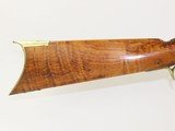 c1850 LEWIS EVERSON of CINCINNATI, OHIO Antique LONG RIFLE w GOLCHER Lock OHIO Rifle with Original Powder Horn! - 2 of 22