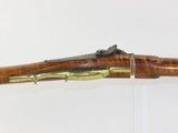 c1850 LEWIS EVERSON of CINCINNATI, OHIO Antique LONG RIFLE w GOLCHER Lock OHIO Rifle with Original Powder Horn! - 8 of 22