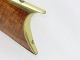c1850 LEWIS EVERSON of CINCINNATI, OHIO Antique LONG RIFLE w GOLCHER Lock OHIO Rifle with Original Powder Horn! - 20 of 22