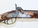 Antique Full Stock KENTUCKY Long Rifle .38 Caliber Octagonal Barrel Maple Stock Plains Rifle with GERMAN SILVER Adornments! - 4 of 17