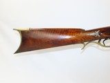 Antique Full Stock KENTUCKY Long Rifle .38 Caliber Octagonal Barrel Maple Stock Plains Rifle with GERMAN SILVER Adornments! - 3 of 17
