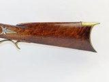 Antique Full Stock KENTUCKY Long Rifle .38 Caliber Octagonal Barrel Maple Stock Plains Rifle with GERMAN SILVER Adornments! - 13 of 17