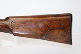 CARVED & ENGRAVED Antique FLINTLOCK .55 Carbine - 10 of 12