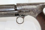 Antique BLUNT & SYMS Saw-Handle Pepperbox Revolver - 4 of 12