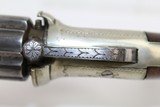 ENGRAVED Antique DURS EGG Pepperbox Revolver - 8 of 14