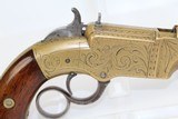 RARE, ENGRAVED Antebellum Antique VOLCANIC Pistol - 11 of 12