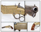 RARE, ENGRAVED Antebellum Antique VOLCANIC Pistol - 1 of 12