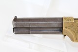 RARE, ENGRAVED Antebellum Antique VOLCANIC Pistol - 5 of 12