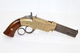 RARE, ENGRAVED Antebellum Antique VOLCANIC Pistol - 9 of 12