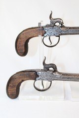 MATCHING Cased Antique BAYONET Equipped Pistols - 6 of 14