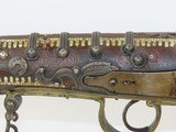 BARBARY COAST/MEDITERRANEAN Antique KABYLE Snaphaunce FLINTLOCK Musket
Unique North African SILVER ACCENTED Musket - 9 of 23