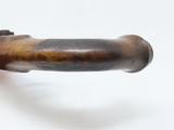 GERMANIC Antique I. TURKIN of WALDSEE Percussion .54 Caliber BELT PISTOL 1840s Large Pistol with Octagonal Barrel - 6 of 18