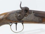GERMANIC Antique I. TURKIN of WALDSEE Percussion .54 Caliber BELT PISTOL 1840s Large Pistol with Octagonal Barrel - 3 of 18