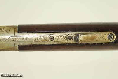 Antique Ulrich Engraved Winchester Model 1866 Lever Action Rifle Inscribed to Noble Spanish Family - Image 7 of 25