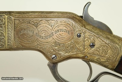Antique Ulrich Engraved Winchester Model 1866 Lever Action Rifle Inscribed to Noble Spanish Family - Image 22 of 25