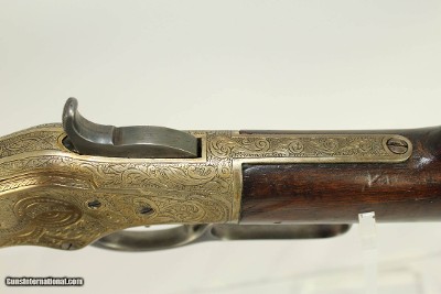 Antique Ulrich Engraved Winchester Model 1866 Lever Action Rifle Inscribed to Noble Spanish Family - Image 23 of 25