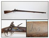 SCARCE Antique SPRINGFIELD M1840 Flintlock Musket - 1 of 16