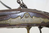 Elegant EUROPEAN Antique FLINTLOCK Belt Pistol - 8 of 14