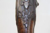 Elegant EUROPEAN Antique FLINTLOCK Belt Pistol - 7 of 14
