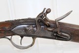 Elegant EUROPEAN Antique FLINTLOCK Belt Pistol - 4 of 14