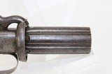 BRITISH Antique Single Action PEPPERBOX Revolver - 14 of 14