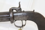 BRITISH Antique Single Action PEPPERBOX Revolver - 4 of 14