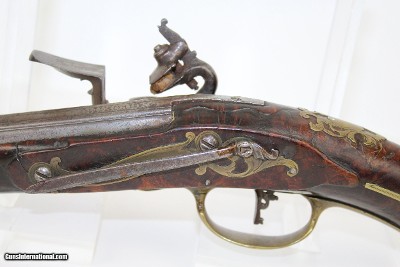 18th Century ITALIAN Flintlock Pistol by GIRONIMO - Image 12 of 13