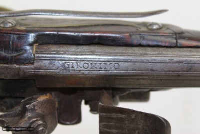18th Century ITALIAN Flintlock Pistol by GIRONIMO - Image 6 of 13