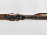 Ornate GERMANIC Double by GMEINER Rifle & Shotgun Combination .62 Caliber Engraved, Inlaid, and Carved Big Game Double Gun! - 10 of 24
