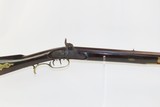 JAMES BOWN PITTSBURG Made Antique PENNSYLVANIA Half Stock LONG RIFLE .40 Made Circa the late 1840s to early 1850s - 1 of 21