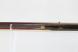 JAMES BOWN PITTSBURG Made Antique PENNSYLVANIA Half Stock LONG RIFLE .40 Made Circa the late 1840s to early 1850s - 18 of 21