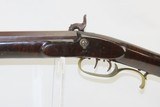 JAMES BOWN PITTSBURG Made Antique PENNSYLVANIA Half Stock LONG RIFLE .40 Made Circa the late 1840s to early 1850s - 17 of 21